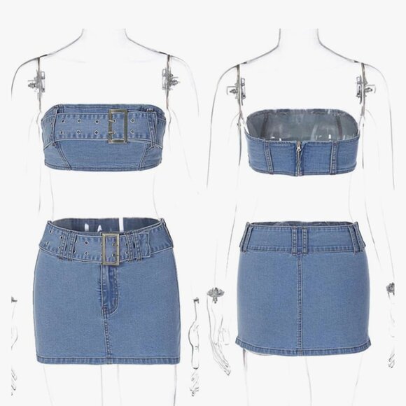 Denim Seduction Set – Belted Babe Edition - Picture 6 of 7